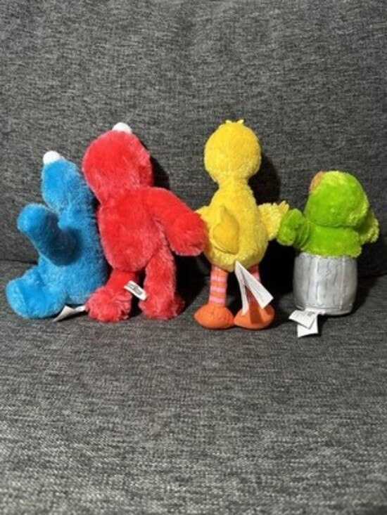 Sesame Street Plush Elmo-Big Bird-Cookie Monster Muppet Doll LOT-4 - Picture 6 of 7